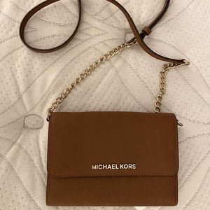 Michael Kors brown crossbody bag